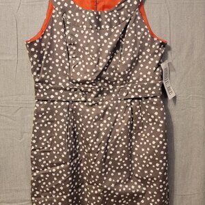 Robbie Bee Women's Sleeveless Dress, Size 14, Gray/White